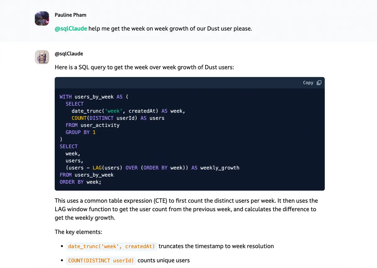 Automate SQL Query Generation with a Custom Dust Assistant