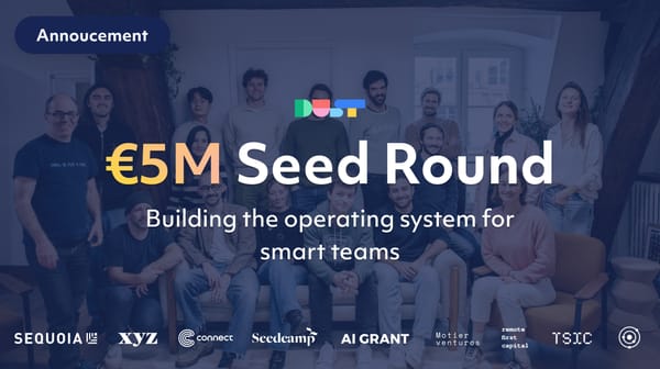 Announcing our seed round