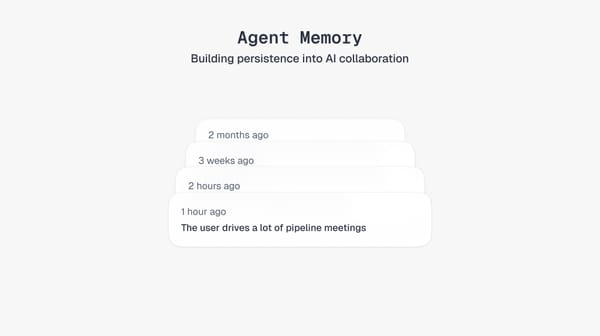 Agent Memory: Building persistence into AI collaboration